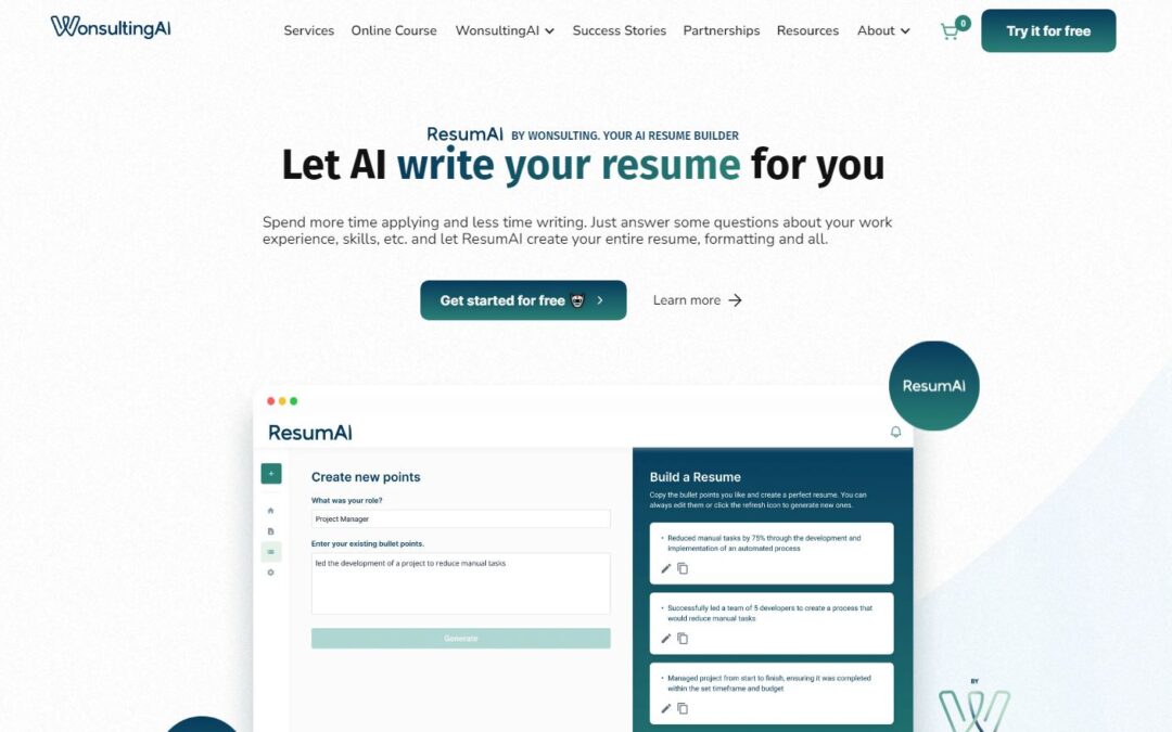 Resum Ai Resume Builder Review :Wonsulting Resumai Indepth Review, Pricing, Tutorials